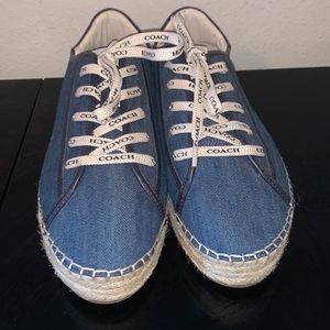Coach Blue Denim Espadrilles